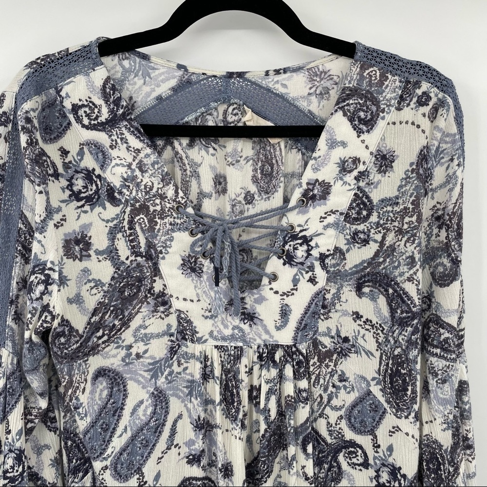 Altard State White & Blue Paisley Dress - Picture 3 of 14